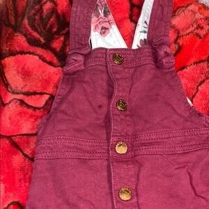 Koala Kids Red Overalls